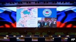 Russian Lt. Gen. Sergei Rudskoi says, Jan. 18, 2017, the military has teamed up with Turkey to conduct joint air strikes against the Islamic State group's stronghold in northern Syria.