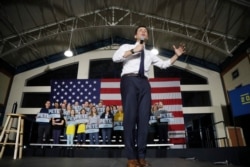 Democratic presidential candidate former South Bend, Ind. Mayor Pete Buttigieg speaks at a campaign event, Feb. 10, 2020, in Exeter, N.H.