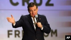 미국 공화당의 테드 크루즈 대통령 상원의원. 