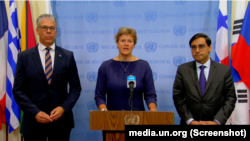 سخنرانی باربارا وودوارد پس از نشست شورای امنیت سازمان ملل درباره بازگشت مکانیسم ماشه علیه جمهوری اسلامی