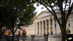 미국 워싱턴의 재무부 건물 (자료사진)