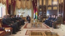 کۆبوونەوەی مەسعود بارزانی لەگەڵ شاندی دەم پارتی