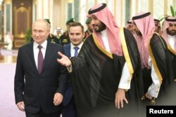 Vladimir Putin va Muhammad bin Salmon, Riyod, 6-dekabr, 2023