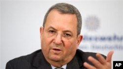 Menteri Pertahanan Israel Ehud Barak (foto: dok). Kementerian pertahanan Israel merilis video tentang pencegatan pesawat tak berawak yang memasuki Israel. 