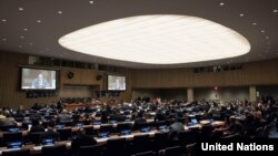 미국 뉴욕 유엔본부에서 유엔총회 산하 제1위원회 회의가 열리고 있다. 제1위원회는 군축과 국제안보 문제를 담당한다.