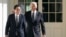 FILE - President Joe Biden and Japanese Prime Minister Fumio Kishida walk at the White House, Jan. 13, 2023. Biden will host Kishida on April 10, with the goal of strengthening a critical alliance as the U.S. has sought to counter China's influence in the Indo Pacific region. 