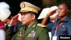 The United States announced sanctions, July 16, 2019, on the Myanmar military's Commander-in-Chief Min Aung Hlaing and other military leaders over extrajudicial killings of Rohingya Muslims, barring them from entry to the United States.