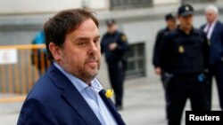 L'ancien vice-président indépendantiste catalan Oriol Junqueras, incarcéré pour "rébellion" présumé, 2 novembre 2017.