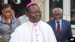 Monseigneur Marcel Utembi, président de la Conférence épiscopale nationale du Congo (Cenco), 21 décembre 2016. 