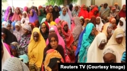 Wasu mata gwagware a Maiduguri.