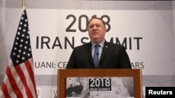 Državni sekretar SAD Majk Pompeo govori tokom samita "Ujedinjeni protiv nukelarnog Irana", na marginama sednice Generalne skupštine UN u Njujorku, 25. septembra 2018.