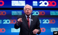 Capres dari Partai Demokrat AS, Senator Bernie Sanders di Houston, Texas, 5 Juli 2019. (Foto: dok).