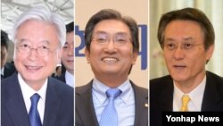 문재인 한국 대통령이 30일 주미대사에 조윤제 서강대 국제대학원 교수(사진 왼쪽부터), 주중대사에 노영민 전 의원, 주일대사에 이수훈 경남대 정치외교학과 교수을 각각 임명했다.