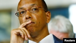 스위스 제네바주재 미국대표부의 로버트 우드 군축담당 대사가 16일 제네바에서 열린 유엔 군축회의에 참석했다.