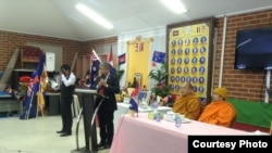 លោក ហុង លីម តំណាងរាស្រ្ត​រដ្ឋ Victoria នៅ​អូស្រា្តលី ថ្លែង​ក្នុង​សន្និសីទ​ជាមួយ​ប្រជាពលរដ្ឋខ្មែរ​នៅ​អូស្រា្តលី កាល​ពី​ព្រឹក​ថ្ងៃ​ច័ន្ទ ទី​១៥ ខែ​សីហា ឆ្នាំ​២០១៦។ (Courtesy Photo)