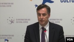 Arhiva - Predsednik odbora za spoljne poslove Evropskog parlamenta Dejvid Mekalister.