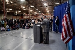 Clark County Registrar of Voters Joe Gloria gives an update on ballot counting at the Clark County Election Department in North Las Vegas, Nov. 6, 2020.