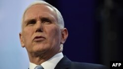 FILE - U.S. Vice President Mike Pence.