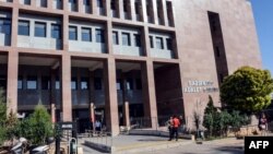 The courthouse in Gaziantep, southern Turkey, where Australian jihadist Neil Prakash, detained by Turkey last year on charges of joining the Islamic State extremist group in Syria, was on trial, Sept. 28, 2018, on charges of membership of the organization.