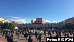 Montenegro, Podgorica, protest of caterers due to antipandemic measures