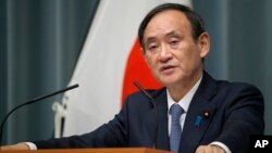 스가 요시히데 일본 관방장관. (자료사진)