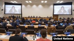 뉴욕 유엔본부에서 군축위원회 회의가 열리고 있다.