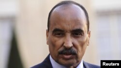 Mohamed Ould Abdel Aziz lors de sa visite en France le 20 novembre 2012.