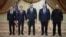 TOPSHOT - This handout photograph taken and released by Ukrainian Presidential Press Service on March 11, 2025, shows (From L) US National Security Advisor Mike Waltz, US Secretary of State Marco Rubio, Ukrainian Head of Presidential Office Andriy Yermak,