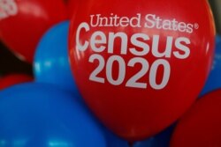 FILE PHOTO: Balloons decorate an event for community activists and local government leaders to mark the one-year-out launch of the 2020 Census efforts in Boston, April 1, 2019.