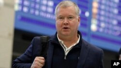 Utusan Khusus Amerika untuk Korea Utara, Stephen Biegun, di bandara Internasional Incheon, Korea Selatan, 3 Februari 2019. (Foto: dok).