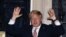 Britain's Prime Minister Boris Johnson applauds outside 10 Downing Street during the Clap For Our Carers campaign in support of the NHS, as the spread of the coronavirus disease (COVID-19) continues, London, Britain, March 26, 2020. 