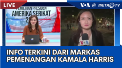 Laporan VOA untuk Metro TV: Informasi Terkini dari Markas Pemenangan Kamala Harris di Washington DC