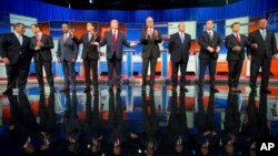 'Yan Republican goma da suka shiga muhawarar farko