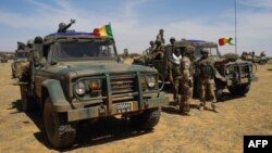 L'armée malienne dans le centre du pays le 1er novembre 2017.