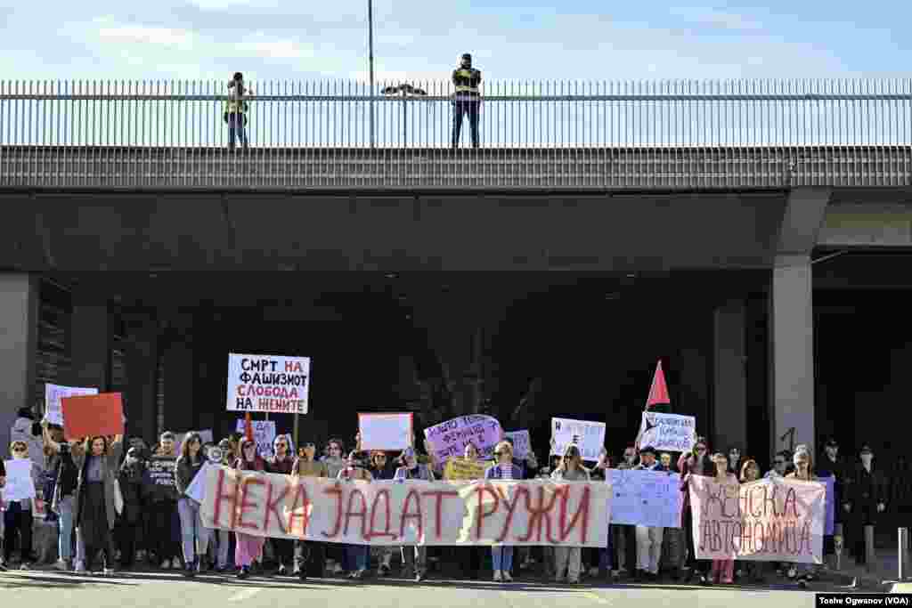 Better social rights, safety and justice were demanded at the The International Women's day protest in Skopje, 8th of March, 2025