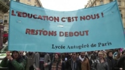 French Students Protest Government Education Reform