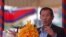 FILE PHOTO: Cambodia's Prime Minister Hun Sen speaks during a groundbreaking ceremony of the Project for Flood Protection, donated by Japan, in Phnom Penh, Cambodia, March 4, 2019. REUTERS/Samrang Pring//File Photo