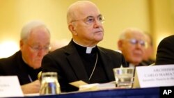 Carlo Maria Vigano, Baltimore, Maryland, le 16 novembre 2015.