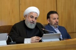 Iranian President Hassan Rouhani says, July 10, 2019, that Britain will face "repercussions" over the seizure of an Iranian supertanker.