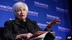Federal Reserve Chair Janet Yellen at the Economics Club of Washington, Dec. 2, 2015.