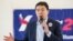 FILE - Andrew Yang, a candidate in the Democratic primaries for president, speaks at a town hall meeting in Cleveland, Feb. 24, 2019.