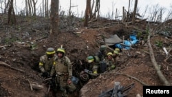 រូបឯកសារ៖ ទាហាន​អ៊ុយក្រែន​បន្ទាប់ពីការប្រយុទ្ធ​នៅ​ក្បែរ​ទីក្រុង Bakhmut