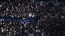 한국 대선후보들 마지막 유세...부동층 잡기 총력