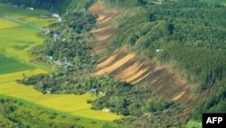 Klizišta na ostrvu Hokaido, posle snažnog zemljotresa, 6. septembar 2018.