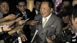 FILE - North Korea's Ri Yong Ho. Ho previously served as North Korea's top negotiator in past nuclear disarmament talks.