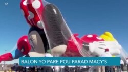 New York: Gwo Papa Balon Parad Thanksgiving Macys Pran Syèl la Pou Yo