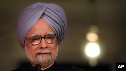 Indian Prime Minister Manmohan Singh, May 22, 2013 file photo.