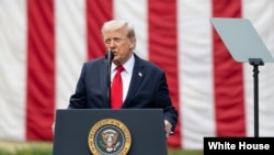 2025年9月11日，特朗普总统在五角大楼9/11纪念仪式上发表讲话。