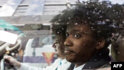 Duduzane Zuma à son départ du tribunal de Johannesburg, le 9 juillet 2018
