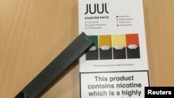 Paket rokok elektrik Juul, 16 Juli 2018.